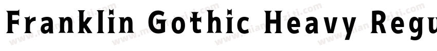 Franklin Gothic Heavy Regular字体转换